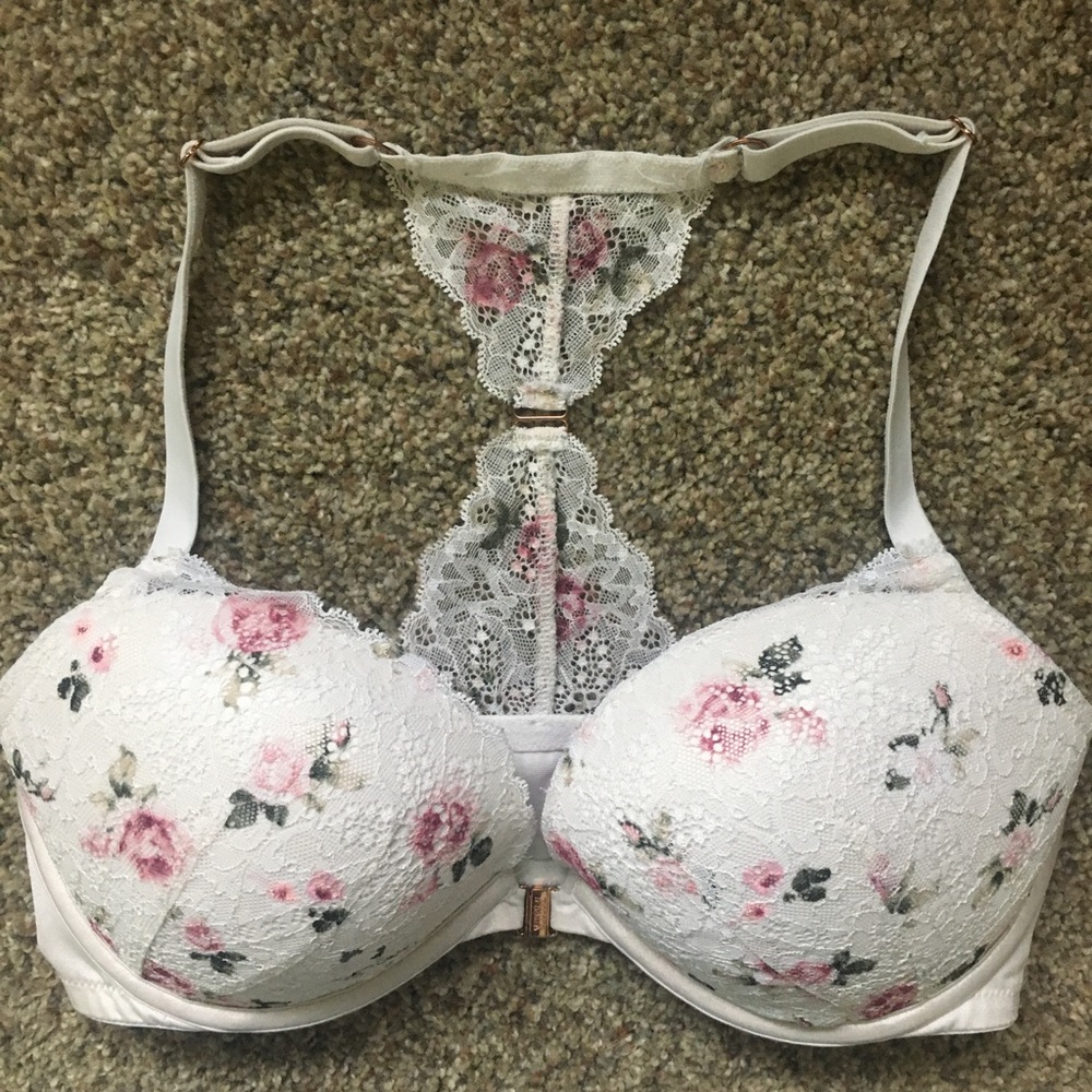 PINK Victoria’s Secret Floral Date Push-up Bra